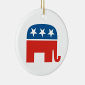 Elefant des republikanischen Party in USA Keramikornament (Rechts)