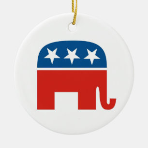 Elefant des republikanischen Party in USA Keramikornament