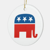 Elefant des republikanischen Party in USA Keramikornament (Links)