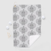 Elefant Design mit beliebigem Hintergrund Golfhandtuch (Insitu)