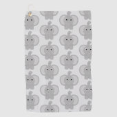 Elefant Design mit beliebigem Hintergrund Golfhandtuch (Vorderseite)