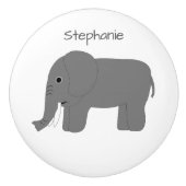 Elefant Design personalisiert Keramikknauf (Vorderseite)