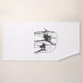 Elefant Dickhäuter aus Afrika Badehandtuch (Badehandtuch)