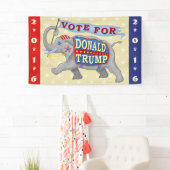 Elefant Donald- Trumppräsidenten-2016 Republikaner Banner (Insitu)