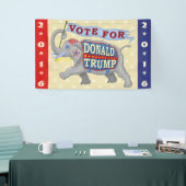 Elefant Donald- Trumppräsidenten-2016 Republikaner Banner (Messeveranstaltung)