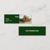 Elefant-dünne Visitenkarte-Schablone Mini Visitenkarte (Vorne/Hinten)