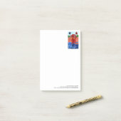 Elefant durch die großen Post-Itanmerkungen des Post-it Klebezettel (Auf Schreibtisch)