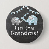 Elefant-Duschen-Tafel-Blick | bin ich die Button (Vorderseite)