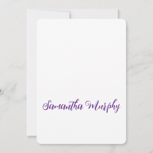 Elefant | Einladung der Babydusche (Rückseite)