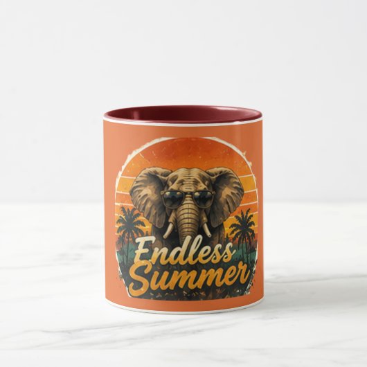 Elefant Endless Summer Kaffeetasse (Zentrum)