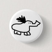 Elefant-Ente Button (Vorderseite)