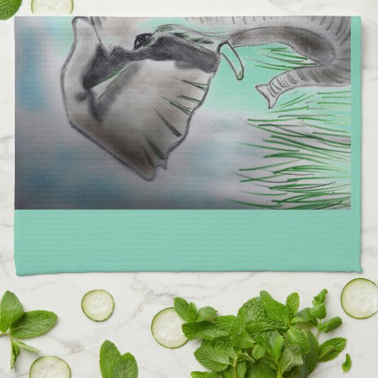 Elefant-Entwurfs-Platzmatte Handtuch (Gefaltet)