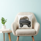 Elefant fährt 4x4 Van Kissen (Stuhl )