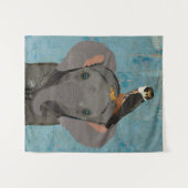 ELEFANT & FALKE WANDTEPPICH (Vorderseite (Horizontal))