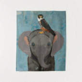 ELEFANT & FALKE WANDTEPPICH (Vorderseite)