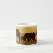 Elefant-Familie Espressotasse (Vorderseite)