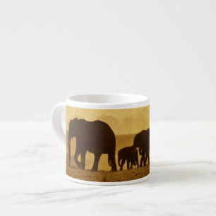 Elefant-Familie Espressotasse