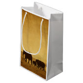 Elefant-Familie Kleine Geschenktüte (Rückseite Schrägansicht)