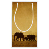 Elefant-Familie Kleine Geschenktüte (Vorderseite)