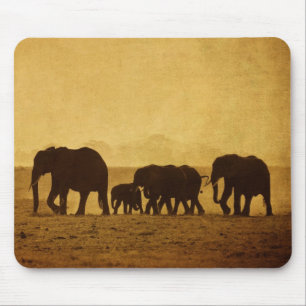 Elefant-Familie Mousepad