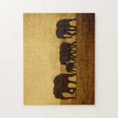 Elefant-Familie Puzzle (Vertikal)