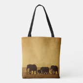 Elefant-Familie Tasche (Rückseite)