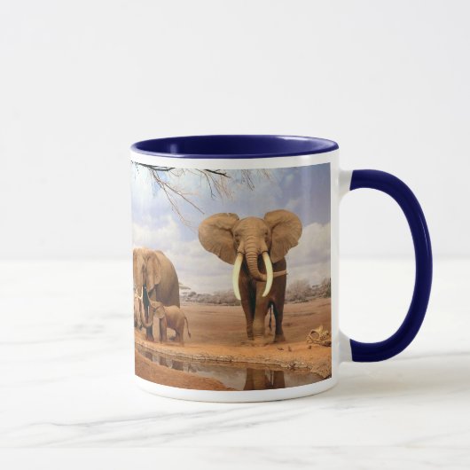 Elefant-Familie Tasse (Rechts)