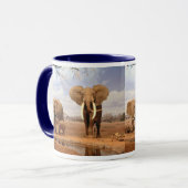 Elefant-Familie Tasse (Vorderseite Links)