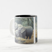 "Elefant-Familien-" Tasse (Vorderseite Links)