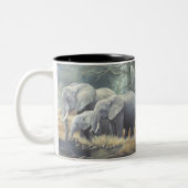 "Elefant-Familien-" Tasse (Links)
