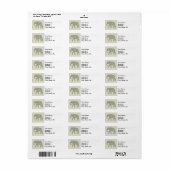 Elefant Farbige Tier Muster Zeitgenössisch (Vorne)