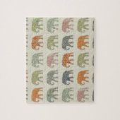 Elefant Farbige Tier Muster Zeitgenössisch Puzzle (Vertikal)