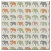 Elefant Farbige Tier Muster Zeitgenössisch Stoff (Nahaufnahme)
