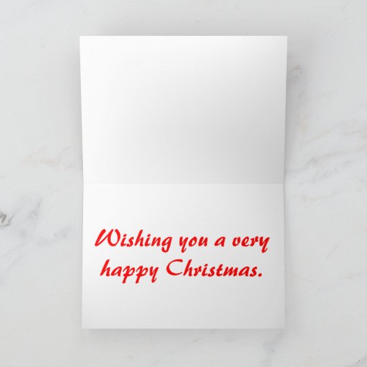 Elefant Feiertagskarte (Innenseite)