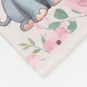 Elefant-Fleece-Decke Fleecedecke (Ecke)