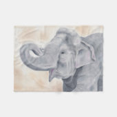 Elefant-Fleece Fleecedecke (Vorderseite (Horizontal))