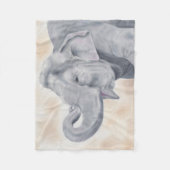 Elefant-Fleece Fleecedecke (Vorderseite)