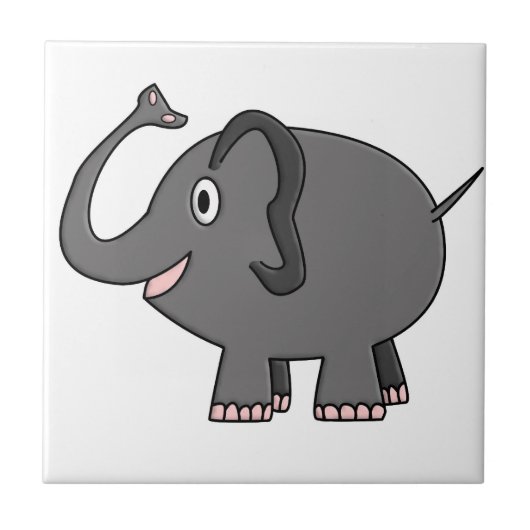Elefant Fliese (Vorderseite)