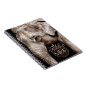 Elefant-Foto-Bild Notizblock (Rechte Seite)