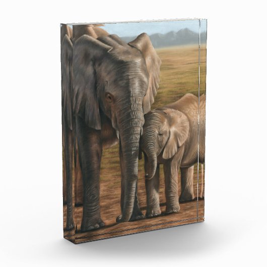 Elefant-Foto-Block Fotoblock (Links)