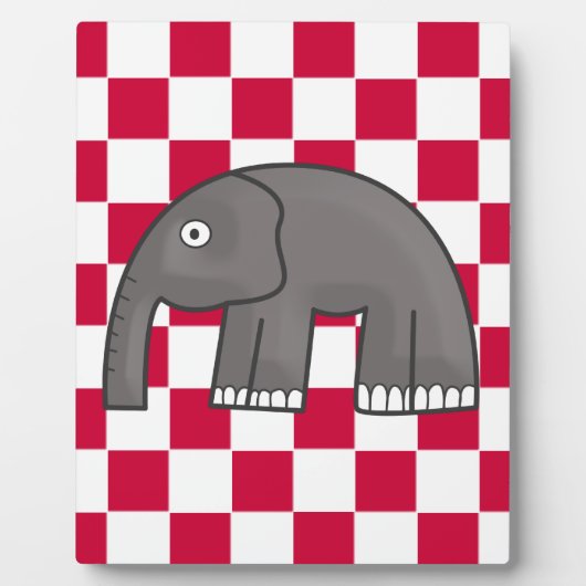 Elefant Fotoplatte (Vorderseite)