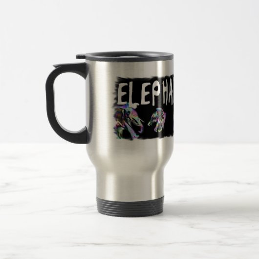"Elefant-Freak-" Tasse (Links)