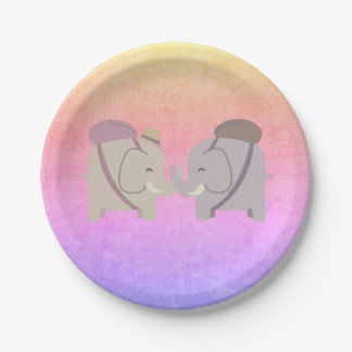 Elefant Freunde Pappteller