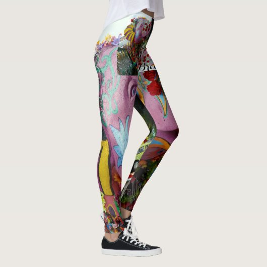Elefant-Friedensyoga-Leggings Leggings (Rechts)