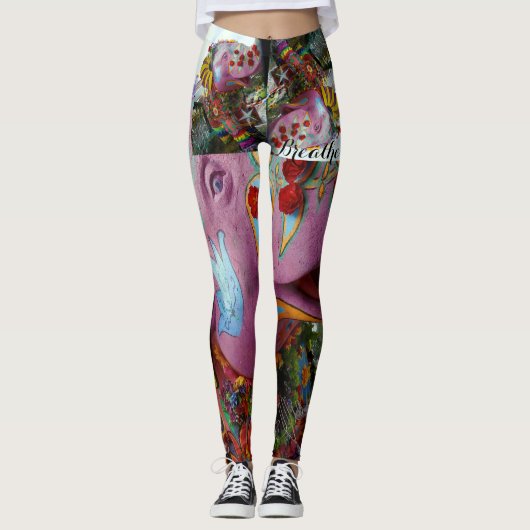 Elefant-Friedensyoga-Leggings Leggings (Vorderseite)