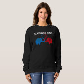 Elefant Für Männer Vater Wilder Park Tier Sweatshirt (Vorne ganz)
