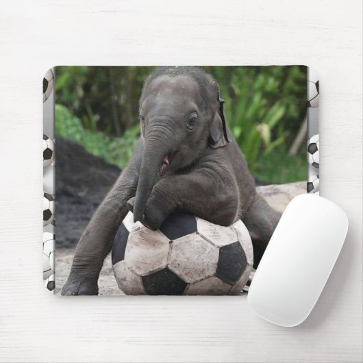 Elefant-Fußball Mousepad (Mit Mouse)