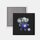 Elefant Fußfußller Elefant Magnet (Vorderseite/Rückseite)