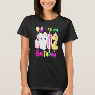 Elefant Geburtstag Es ist mein 12. Geburtstag Mädc T-Shirt