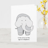 Elefant Geburtstag Karte (Gelbe Blume)
